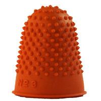 Q Connect Thimblettes Size3 Orange - 12 Pack