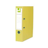 q connect larch file foolscap yellow 10 pack