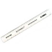 Q Connect 30cm Shatterproof Ruler - Clear