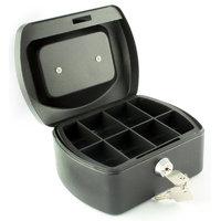 q connect 6 inch cash box black