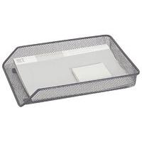 q connect mesh a4 letter tray silver