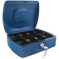 Q Connect 10 Inch Cash Box - Blue