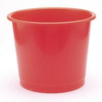 q connect 15 litre waste bin red