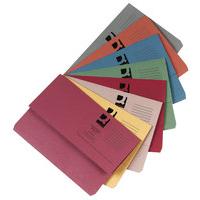 Q CONNECT DOCUMENT WALLET FC ASST PK50