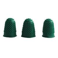 q connect thimblettes size0 green 12 pack