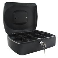 Q Connect 12 Inch Cash Box - Black