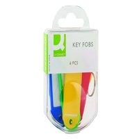 Q-Connect Key Fobs Assorted (10 x Pack of 6)