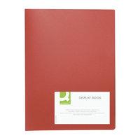 Q CONNECT DISPLAY BOOK 40POCKET RED