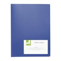 q connect display book 10pocket blue