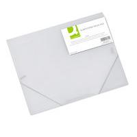 Q CONNECT ELASTICATED FOLIO CLEAR