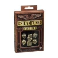 q workshop carved steampunk dice set