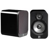 q acoustics qa3016 3000 series bookshelf speakers in black lacquer pai ...