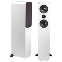 q acoustics qa3058 3000 series floorstanding speakers in white pair
