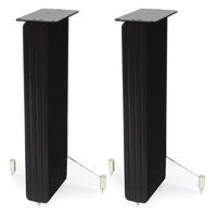 q acoustics concept 20 gloss black speaker stands pair