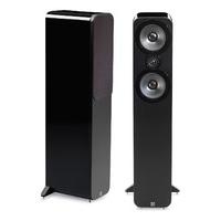 q acoustics 3050 gloss black floorstanding speakers pair