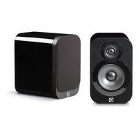 q acoustics 3010 gloss black bookshelf speakers pair