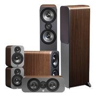 Q Acoustics 3050 Walnut 5.1 Speaker Package