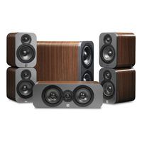 Q Acoustics 3010 Walnut 5.1 Speaker Package