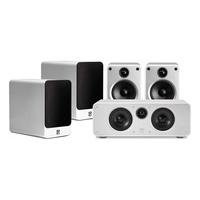 Q Acoustics Concept 20 Gloss White 5.0 Speaker Package