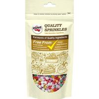 Q Sprinkles Rainbow Multicoloured Stars Sprinkles - 65g