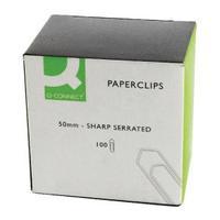 Q-Connect 50mm Giant No Tear Paperclips Pack of 1000 KF01318Q