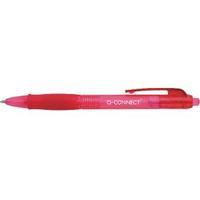 Q-Connect Retractable Ballpoint Red Pen Pack of 10 KF00269
