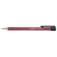 q connect red lamda ballpoint pen pack of 12 kf00671