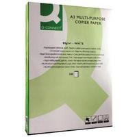 Q-Connect Copier A3 Paper 80gsm White Ream KF01089 Pack of 500
