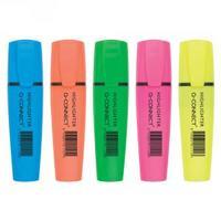 q connect assorted highlighter pens pack of 4 kf01116