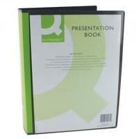 Q-Connect Presentation Display Book 100 Pocket Black KF01271