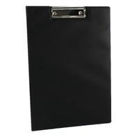 Q-Connect Black A4Foolscap PVC Foldover Clipboard KF01300