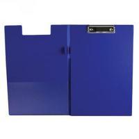 Q-Connect Blue A4Foolscap PVC Foldover Clipboard KF01301