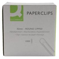 Q-Connect 32mm Lipped Paperclips Pack of 1000 KF01317