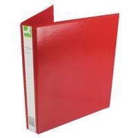 q connect presentation 25mm a4 red 4d ring binder kf01326