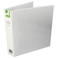 q connect presentation 40mm a4 white 4d ring binder pack of 6 kf01329q