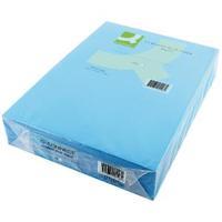 q connect bright blue coloured a4 copier paper 80gsm ream pack of 500