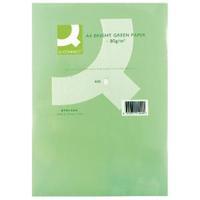 Q-Connect Bright Green Coloured A4 Copier Paper 80gsm Ream Pack of 500