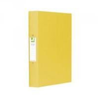 Q-Connect 2-Ring A4 Binder 25mm Polypropylene Yellow Pack of 10