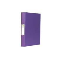 Q-Connect 2-Ring A4 Binder 25mm Polypropylene Purple Pack of 10