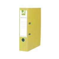 Q-Connect Polypropylene 70mm Yellow Lever Arch Foolscap File Pack of