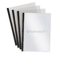 Q-Connect Black A4 5mm Slide Binder and Cover Set Pack of 20 KF01926