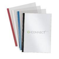 q connect black a4 5mm slide binder and cover set pack of 100 kf01940