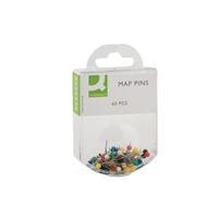 Q-Connect Map Pins Assorted Colours Pack of 600 KF02030Q