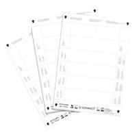 Q-Connect 40x75mm Name Badge Inserts 12 Per Sheet Pack of 25 KF02288