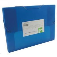 Q-Connect Elasticated Box File Blue KF02307