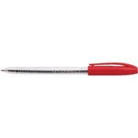 Q-Connect Medium Red Stick Ballpoint Pen Pack of 20 KF02459