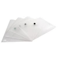 Q-Connect A5 Clear Polypropylene Popper Folder Pack of 12 KF02470