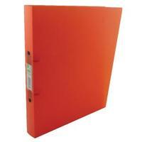 Q-Connect 2 Ring Frosted Orange A4 Binder KF02485