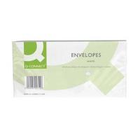 q connect dl envelopes 100gsm window peel and seal white pack of 500