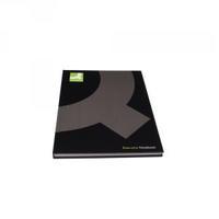 q connect casebound a4 hardback notebook 192 pages black pack of 3